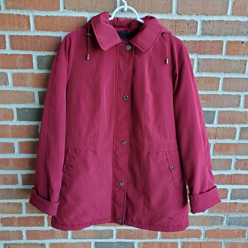 Giacca Gallery Coat Hooded Womens Size Medium